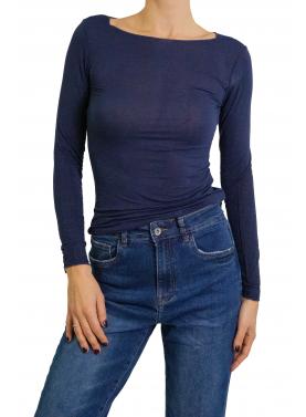 Maglia misto cashmere tinta unita 